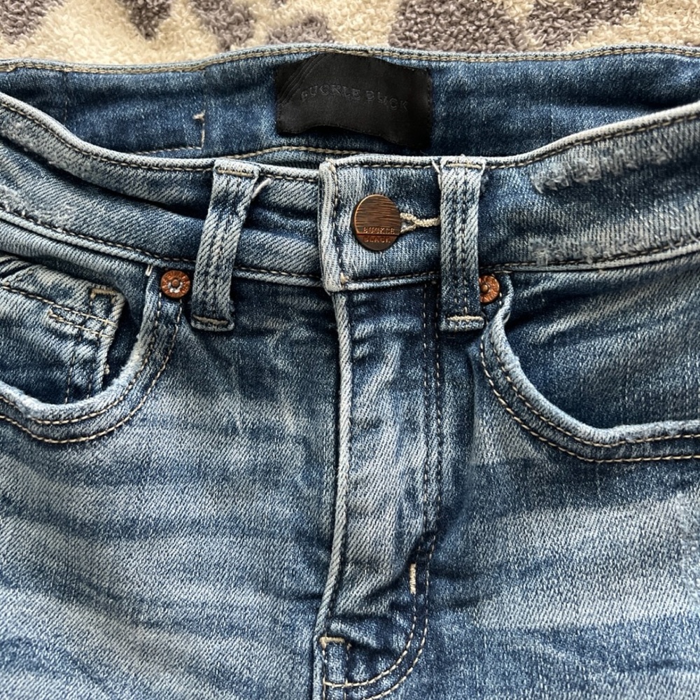 Blue Denim Ankle Jeans
